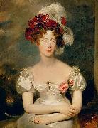 Sir Thomas Lawrence Portrait of Princess Caroline Ferdinande of Bourbon France oil painting artist